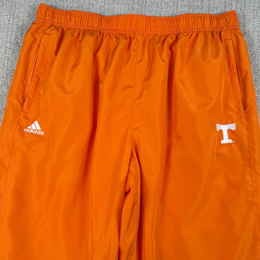 Adidas Mens 2XL Tennessee Volunteers Orange Mesh Lined Windbreaker Track Pants